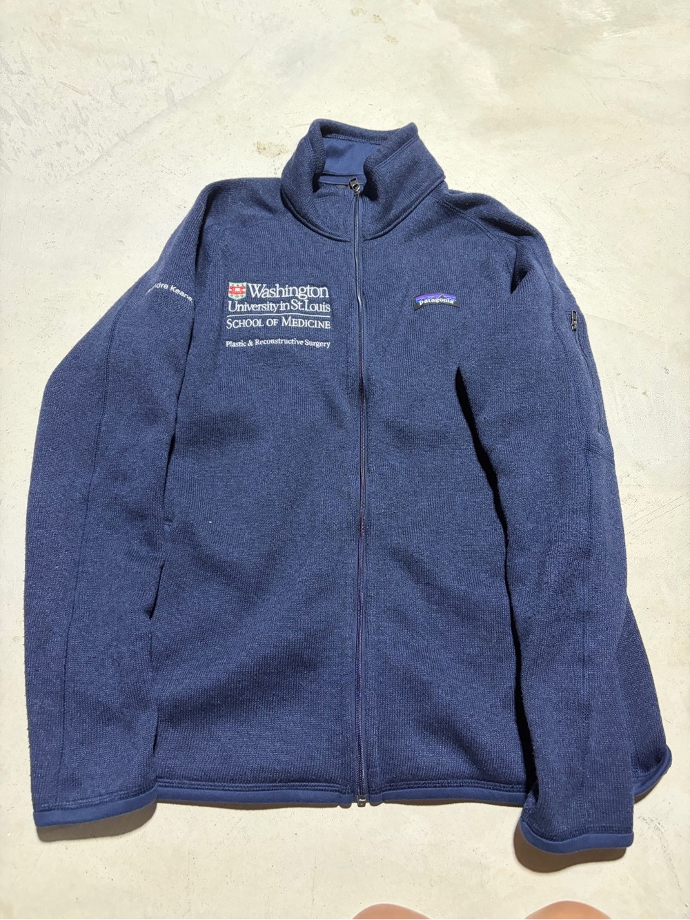 Patagonia Navy Blue better sweater Full-Zip Jacket large LOGO